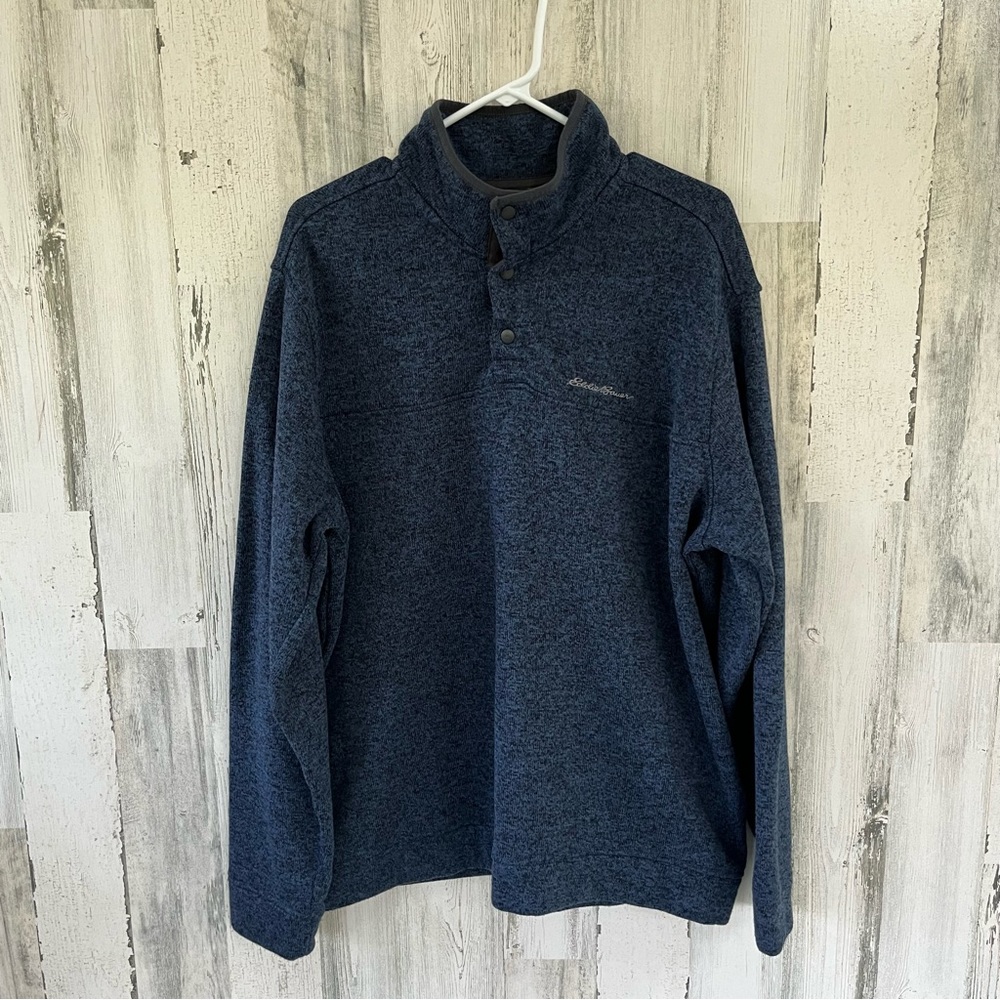 Eddie Bauer Men’s 1/4 Snap Neck Radiator Fleece Pullover Size XXL